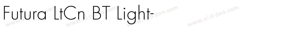 Futura LtCn BT Light字体转换